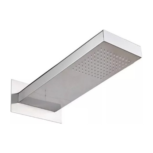 Chuveiro Ducha Luxo Retangular Inox Cromado 22x50cm.