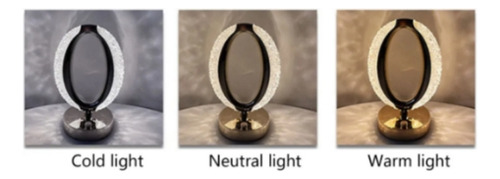 Lámpara Velador De Mesa Recargable Touch Tres Tonos Luz