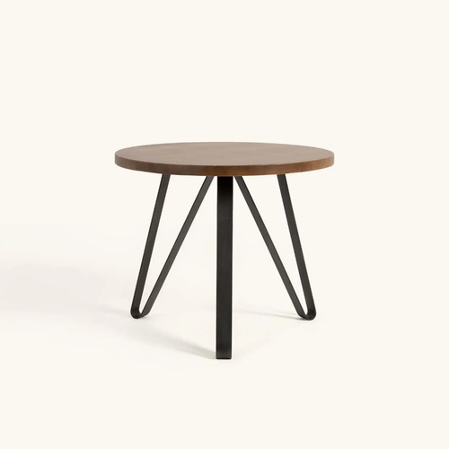 Mesa De Comedor Tina Ø 80 Cm Cm Madera Maciza