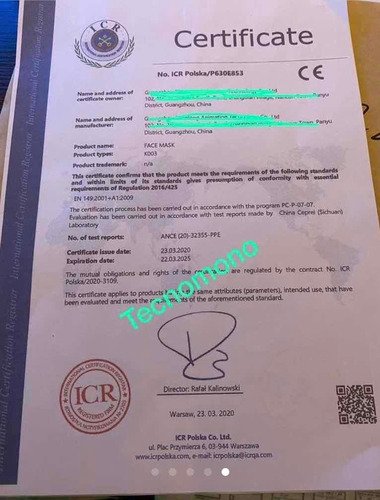 Mascarilla Desechable 50/caja Certificadas Envío Todo Chile