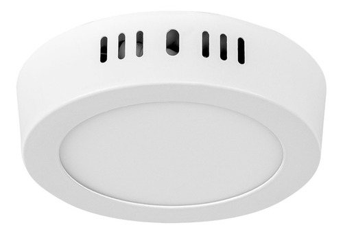 Luminario Blanco Led 6w Redondo Tipo Plafon Luz Calida 48256