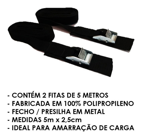 Imagem 2 de 7 de Par De Cintas Fita Fixação Amarração Bicicletas Motos Rack