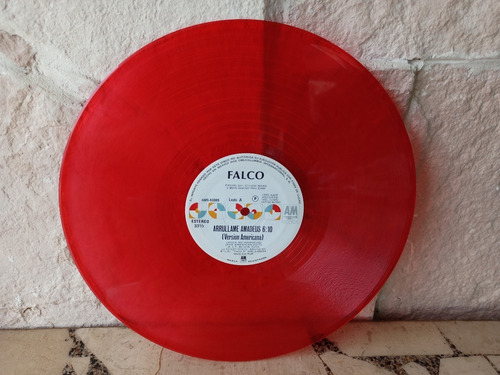 Falco Rock Me Amadeus Single Rojo Vinilo Acetato Lp