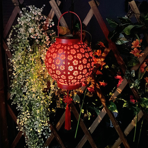 Farol De Mesa Z Solar Para Exteriores, Linterna Roja Parpade