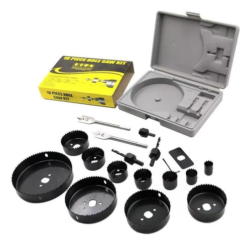 Xing Kit De 18 Mandriles Brocasierras Cortacirculo P/madera