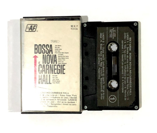 Varios - Bossa Nova No Carnegie Hall Cassette Original 1963