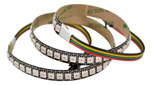 Fita De Led Ws2815 Endereçável 5 Metros 144 Leds Preta