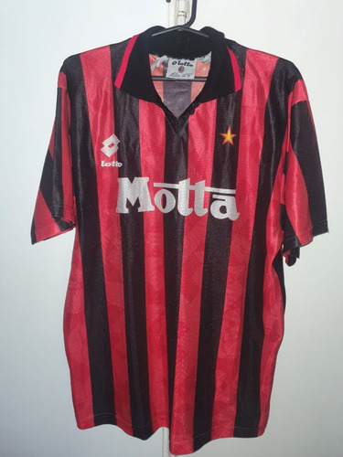 Camiseta Lotto Milan Motta Titular 1993 Franco Baresi