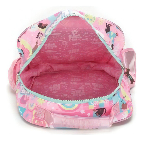 Mochila Escolar Infantil Chimola 14puLG 16lts Niñas Espalda Color Rosa Diseño de la tela Perrito