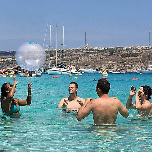 Imagen 2 de 7 de Pelota De Burbujas Llena De Agua Soft Air Para Niños Al
