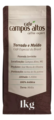 Café Premium Torrado Em Pó 1kg - Café Campos Altos