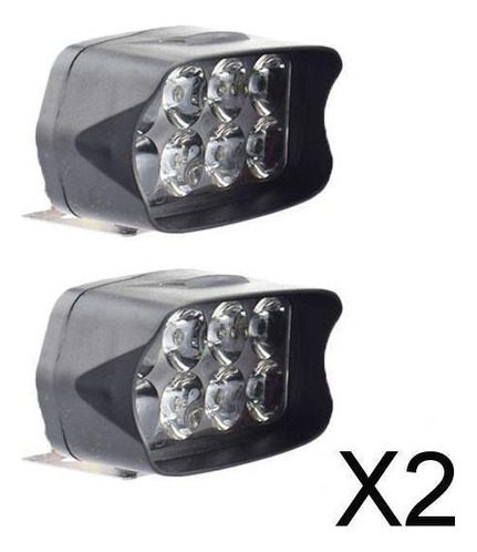 2 Faros Auxiliares Led Impermeables Para Moto, 2 Unidades, F