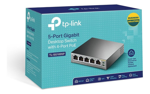 Switch Tplink De Escritorio Gigabit 5 Puertos Con 4 Poe