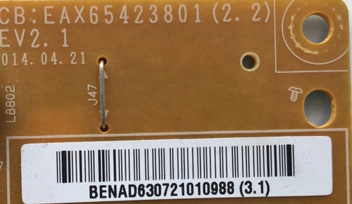 Kit Lg Ebt62841587 Eay63072101 3429110019 Hc550dun 55lb5900 (Usado)
