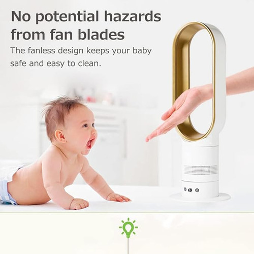 A Ventilador Eléctrico Sin Aspas De 16 Pulgadas Con Control
