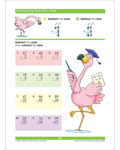 Livro De Exercícios Adição E Subtração Da Zona Escolar Da 1ª