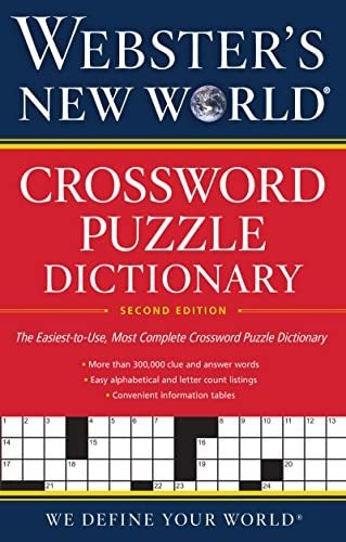 Book : Webster S New World Crossword Puzzle Dictionary,.