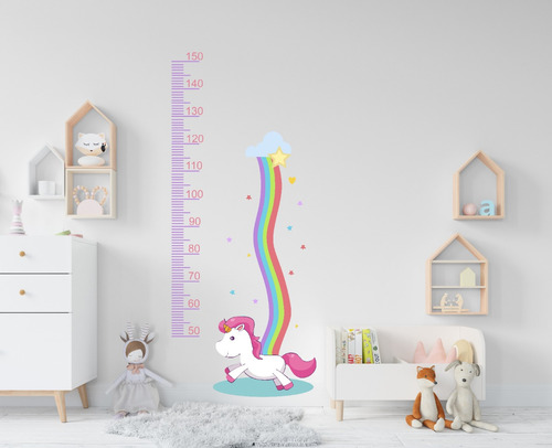 Vinilos Decorativos Infantil Regla Medidor Altura Animales