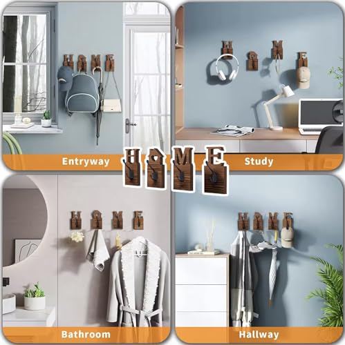 Ganchos Para Abrigos Y Accesorios Gancho De Pared Negro.