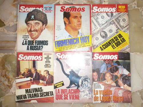 Revista Somos Lote Año 1986 Firmenich R Alfonsin Lopez Rega 