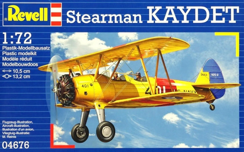 Revell Alemana Avion Stearman Kaydet 1/72 Armar Pintar 4676