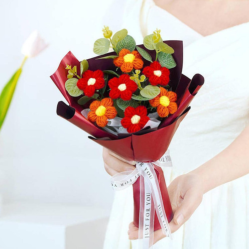 Regalo Artesanal De Flores De Ganchillo Para Novia
