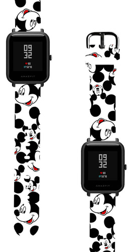 Correa Compatible Para Amazfit Bip S Mickey Mouse Blanco