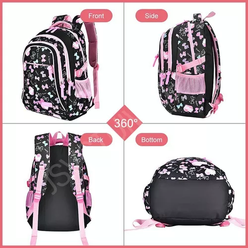 Mochilas para niñas, mochilas impermeables de gran capacidad, lindas  mochilas de moda, Negro -, Moderno