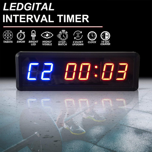 Reloj De Entrenamiento Grande Para Gimnasio En Casa, Reloj T