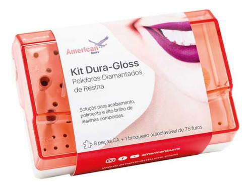 Kit Acabamento E Polimento Resinas Dura-gloss American Burrs