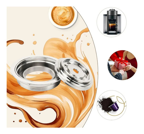 Acessórios De Filtro Reutilizáveis Para Cafeteira 80ml