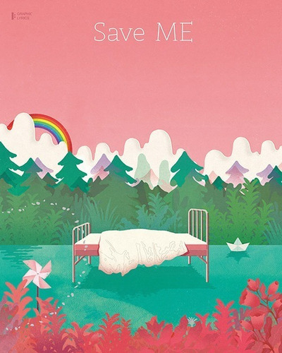 Bts - Save Me Graphic Lyrics Libro Gráfico Original Kpop