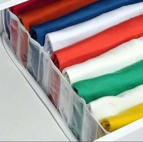 Organizador De Gavetas Camisetas Kit 4 Unidades
