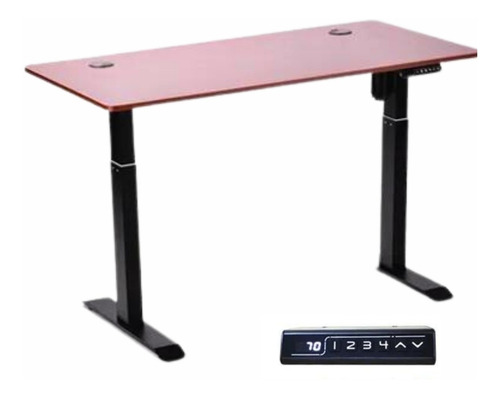 Escritorio De Altura Ajustable Eléctrico 120cm Base Negro