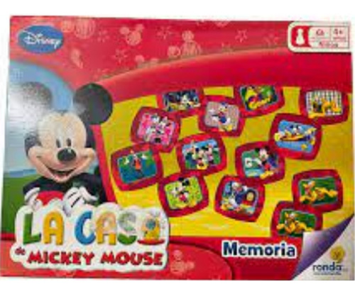 Juego Memoria La Casa De Mickey Mouse Ronda + 4 Años