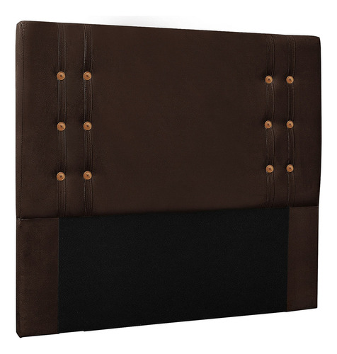 Kit Recamier E Cabeceira Santorini Spz 195cm King Suede Cor Marrom-1102