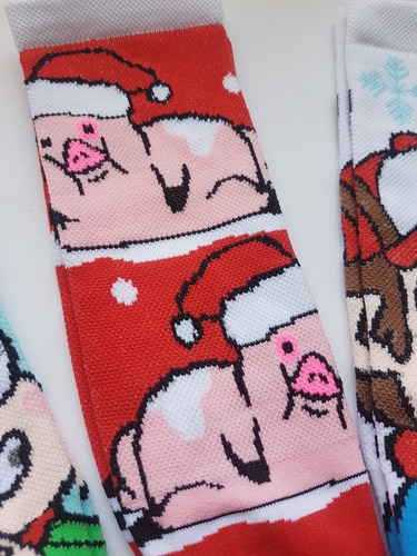 Calcetas Gravity Falla Navideño Mabel Dipper Waddles Navidad