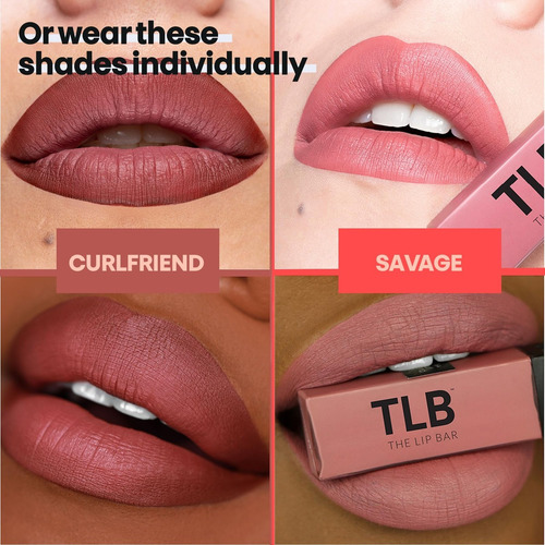 The Lip Bar Barra De Labios - Dúo De Labiales Líquidos Mate