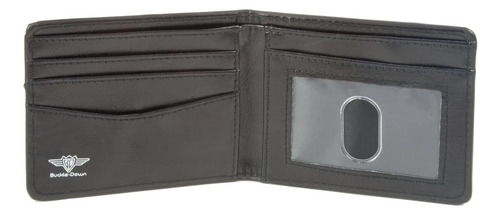 Cartera Plegable De Pu Con Hebilla Para Adultos, Unisex, Con