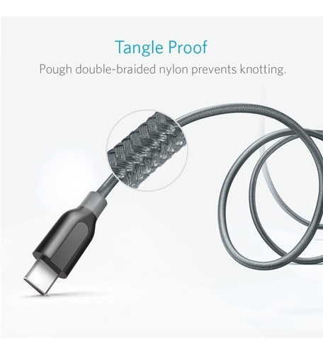Cable Usb Tipo C Usb 3.0 Reforzado Mallado Rapido Anker S10