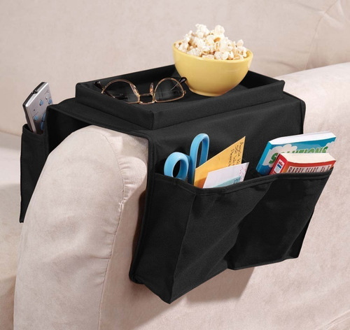 Imagen 6 de 10 de Organizador Sofa Para Brazos Sillon Función De Mesa Bolsillo