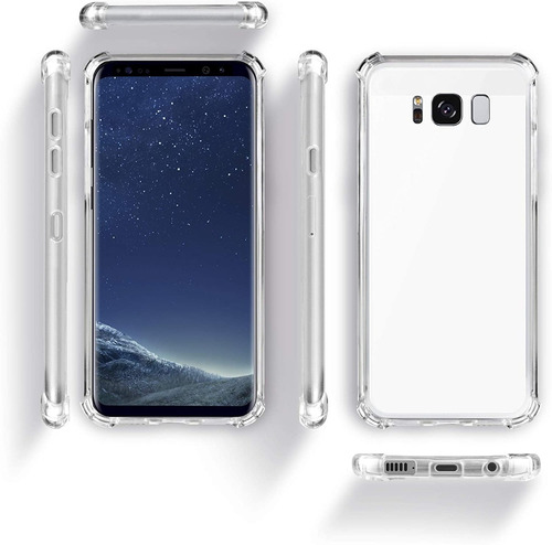 Carcasa Forro Funda Para Samsung S8plus Reforzad Transparent