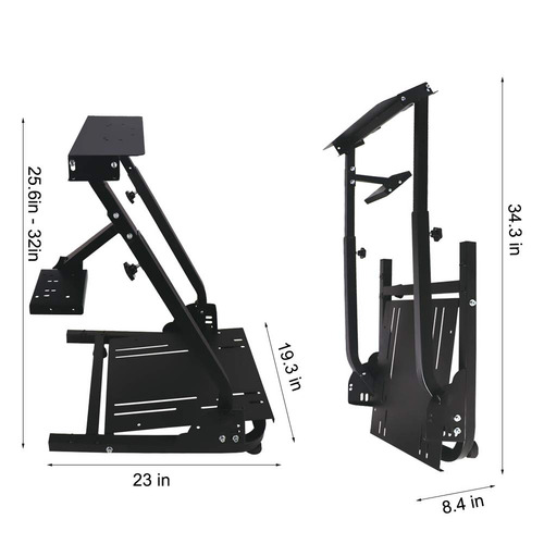 Soporte Para Volante De Carreras, Altura Ajustable Y Plegable, Compatible Con Logitech G25, G27, G29, G920 Gaming Cockpit