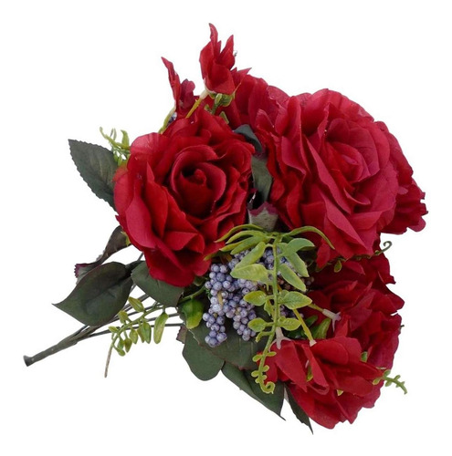 5 Buquês De Rosas Aparência Real Flores Artificiais baratas | Parcelamento  sem juros