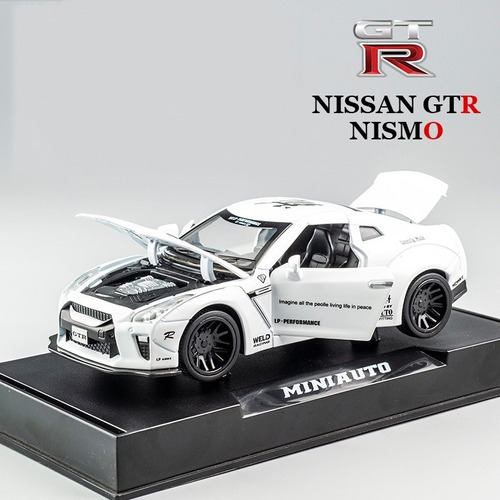 Miniatura Nissan Gtr R35 Metal Escala 1:32 Luz Y Sonido