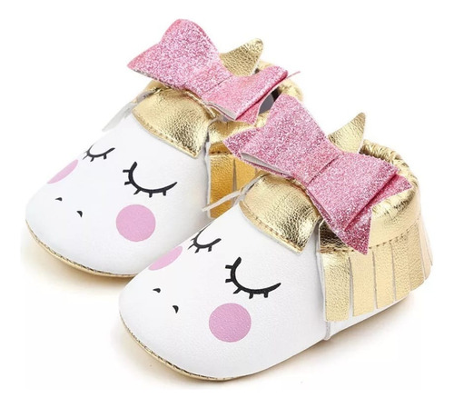 Zapatitos Unicornio Para Bebe Niña 11 Cm Regalo Bebita