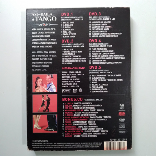 Así Se Baila Tango, Curso De Tango En Dvd (Usado)
