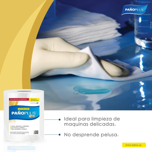 Imagen 2 de 3 de Pañoplus Gold - Rollo Blanco 1kg - 26cm X 34cm