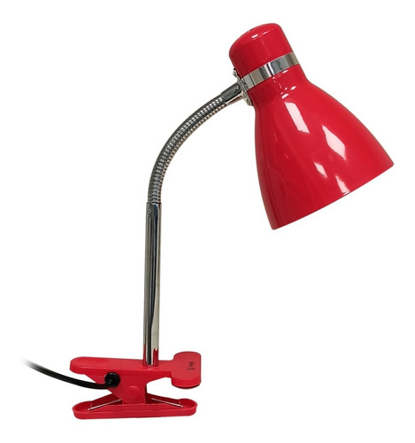 Lámpara De Escritorio Velador Tablero Flexible Con Pinza E27