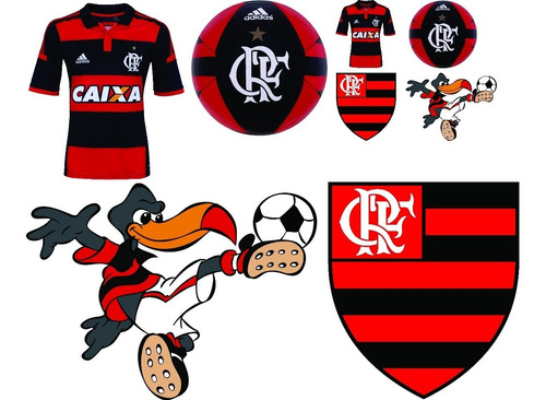 Kit Display Time Flamengo Com 08 Peça